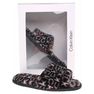 Dámské domácí pantofle Calvin Klein HW0HW00535 0GK black mono 39