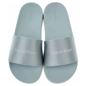 Dámské plážové pantofle Calvin Klein HW0HW01508 0GY Pearl Blue-White 40