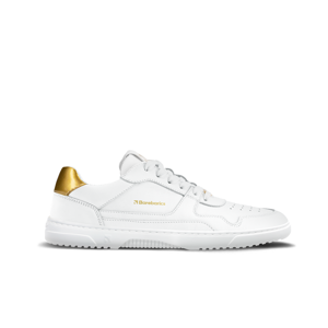 Barefoot tenisky Barebarics Zing - White & Gold - Leather Velikost: 46