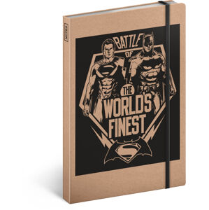 Presco NOTIQUE Notes Batman vs. Superman – Battle, linkovaný, 13 x 21 cm