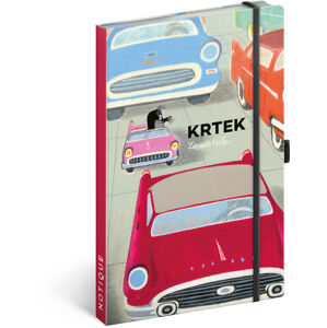 Presco NOTIQUE Notes Krtek a autíčko, linkovaný, 13 x 21 cm