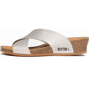 Pantofle 'Marta' Bayton stříbrná