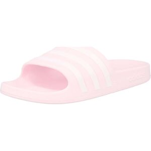 Plážová/koupací obuv 'Adilette Aqua' ADIDAS SPORTSWEAR pastelově růžová / bílá