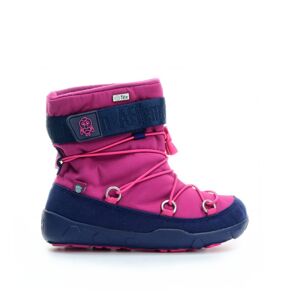 AFFENZAHN SNOWY WITTY VEGAN SNOWBOOT FLAMINGO Pink | Dětské zimní zateplené barefoot boty - 24