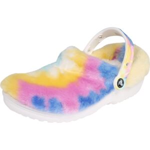 Pantofle Crocs modrá / žlutá / pink / bílá
