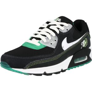 Tenisky 'AIR MAX 90' Nike Sportswear šedá / zelená / černá / bílá